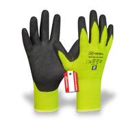 Gebol - Guantes de trabajo de invierno Lite Touch con ajuste perfecto, guantes de montaje para temperaturas frías, agarre seguro, contenido: 1 par, talla L (talla 9), color: amarillo/negro
