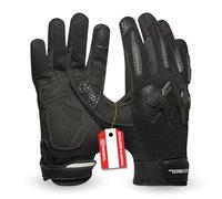 Gebol Guantes de trabajo de piel con cierre celta, talla XL (Gr 10), color negro, 1 par