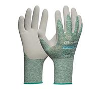 Gebol Guantes de trabajo resistentes y sostenibles de plástico reciclado, con revestimiento de caucho natural, talla XXL (Gr 11), verde oscuro, 1 par