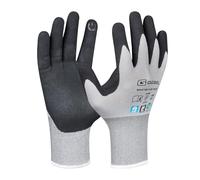 Gebol - Master Flex Touch - Guantes de montaje con revestimiento de nitrilo (1 par, talla L, talla 9), color gris
