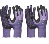 Gebol Multi Flex Lady | Guantes de trabajo con revestimiento de nitrilo y puntos | Guantes de nitrilo dermatológicamente probados | Guantes de jardinería con agarre para mujer | Talla XS (Gr 6) |