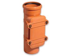 Gebr. Ostend. Kunststoffe GmbH KG - Tubo de limpieza cuadrado DN 110 PVC-U (5 m, SN4), color naranja