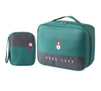 Gebrazy 2 Bolsas para Medicamentos y Emergencia, Impermeables de Gran Capacidad, Vacías de Primeros Auxilios, de Almacenamiento para Hogar