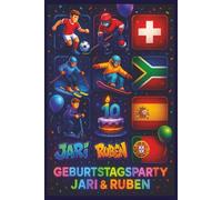 Geburtstagsparty Jari & Ruben: Das perfekte Geschenk zum 10. Geburtstag - Wortsuchrätsel für Kinder ab 10 Jahren mit Fußball, Sport, Tieren und mehr!