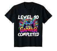 Geburtstagsshirt Mädchen 10 Jahr alt Gamer Zocker Level Game Camiseta
