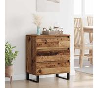 Gecheer Aparador Moderno, Almacenamiento versátil diseño Minimalista 120x40x75 cm Madera de ingeniería para Sala de Estar y Comedor Modelo YJXQY-881953ES