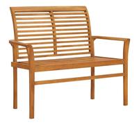 Gecheer Banco de Teca para Exterior con Diseño Elegante y Resistente al Clima, No Incluye Cojín Modelo LYKXPDGRX-47407ES