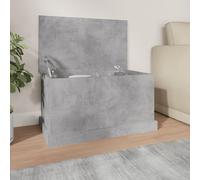 Gecheer Baúl Exterior,Cajas de almacenaje,Arcón Exterior para Jardín, Terraza o Balcón | Baúl Impermeable | Baúl para Objetos y Juguetes Madera 70 x 40 x 38 cm Gris hormigón