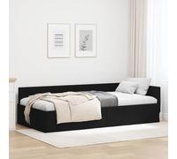 Gecheer Cabecero de Cama en Esquina de Tela Moderno, Ajustable, Negro, 94x204x57 cm - Solo Interior Modelo LYKLYD-42016045ES