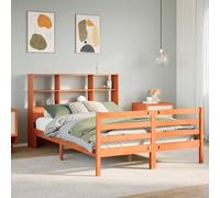 Gecheer Cama con Estantería de Pino Macizo - Ahorra Espacio y Mejora el Orden en tu Dormitorio Modelo YJXQY-3321918ES