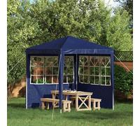 Gecheer Carpa Lateral Moderna Azul Impermeable y UV Resistant - 2 Piezas 200x195 cm Modelo LYKGMZJ-42033010ES