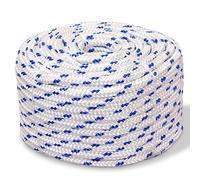 Gecheer Cuerda náutica trenzada de polipropileno 18 mm 50 m de polipropileno blanco