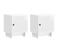 Gecheer Gabinete de Noche Vintage con Amplio Almacenamiento - Madera de Ingeniería, Estilo Elegante y Fácil Mantenimiento LYKGMZJ-893884ES