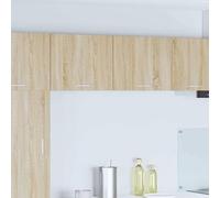 Gecheer Gabinete de Pared para Cocina Moderna, Almacenamiento Espacio Reducido, Madera Contrachapada Duradera, 2 Estantes Ajustables, Montaje Fácil con Accesorios Incluidos Modelo YHSQY-884150ES