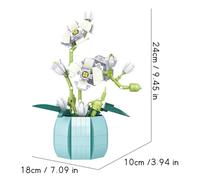 Gecheer Juego de Construcción de Bonsái de Orquídea - Decoración Elegante y Divertida para Niños y Adultos Modelo YHSLYD-YM1899163002