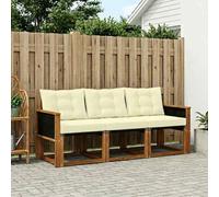 Gecheer Juego de Muebles de Exterior de Madera Maciza de Acacia, Diseño Moderno Resistente a la Intemperie, Modular y Versátil para Jardín, Terraza o Patio, Fácil Mantenimiento