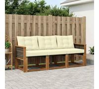 Gecheer Juego de Muebles de Exterior de Madera Maciza de Acacia, Moderno y Resistente a la Intemperie, Diseño Modular para Jardín, Terraza o Patio, Cómodo y Elegante para Relajación y Reuniones Social