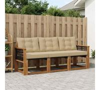 Gecheer Juego de Muebles de Exterior de Madera Maciza de Acacia, Moderno y Resistente a la Intemperie, Modular y Versátil para Jardín, Terraza o Patio, con Acabado Lacado y Diseño Elegante