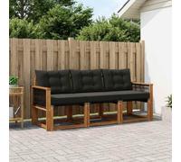 Gecheer Juego de Muebles de Exterior de Madera Maciza de Acacia, Resistente a la Intemperie, Diseño Moderno y Modular para Jardín, Terraza o Patio, Cómodo y Duradero