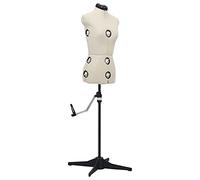 Gecheer Maniquí de Sastre Ajustable Mujer Color Crema Talla S 33-40 | Confección Maniquí Sastres maniquí Busto,Type 1