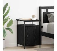 Gecheer Mesa de Noche Moderna, con Almacenamiento y estantes, 42 x 40 x 60 cm, Madera contrachapada, Acabado Mate, Resistente, para Dormitorio, Ideal para Espacio pequeño Modelo YJXQY-881811ES