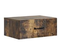 Gecheer Mesas de Noche Modernas con Cajones - Estilo Roble Ahumado, Diseño Versátil y Estructura Duradera LYKGMZJ-898625ES