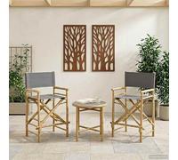 Gecheer Silla de Director Plegable de Bambú - Diseño Moderno y Ecológico, Resistente y Estiloso, Interior y Exterior Modelo LYKGMZJ-42028053ES