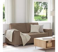Gecheer Sofá loveseat Cappuccino de 140 cm en Piel sintética,Sofa de Salón Moderno para Salón Dormitorio Oficina,Sofa Cheslong,Modulos Salon