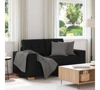 Gecheer Sofá Loveseat de Tela Negra de 120 cm,Sofa de Salón Moderno para Salón Dormitorio Oficina,Sofa Cheslong,Modulos Salon