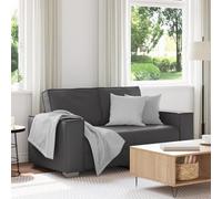 Gecheer Sofá Loveseat Gris 120 cm de Cuero Sintético,Sofa de Salón Moderno para Salón Dormitorio Oficina,Sofa Cheslong,Modulos Salon