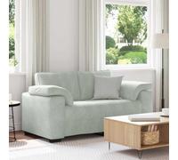 Gecheer Sofá Loveseat Gris Claro 120 cm Terciopelo,Sofa de Salón Moderno para Salón Dormitorio Oficina,Sofa Cheslong,Modulos Salon
