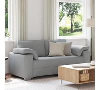 Gecheer Sofá Loveseat Gris Claro 140 cm Tela,Sofa de Salón Moderno para Salón Dormitorio Oficina,Sofa Cheslong,Modulos Salon
