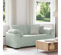 Gecheer Sofá Loveseat Gris Claro 140 cm Terciopelo,Sofa de Salón Moderno para Salón Dormitorio Oficina,Sofa Cheslong,Modulos Salon