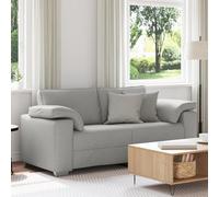 Gecheer Sofá Loveseat Gris Nube 140 cm Tela,Sofa de Salón Moderno para Salón Dormitorio Oficina,Sofa Cheslong,Modulos Salon