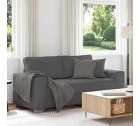 Gecheer Sofá Loveseat Gris Oscuro 140 cm Tejido de Pana,Sofa de Salón Moderno para Salón Dormitorio Oficina,Sofa Cheslong,Modulos Salon