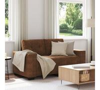 Gecheer Sofá Loveseat Marrón 120 cm de Piel Sintética,Sofa de Salón Moderno para Salón Dormitorio Oficina,Sofa Cheslong,Modulos Salon