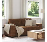 Gecheer Sofá Loveseat Marrón 140 cm de Cuero Sintético,Sofa de Salón Moderno para Salón Dormitorio Oficina,Sofa Cheslong,Modulos Salon