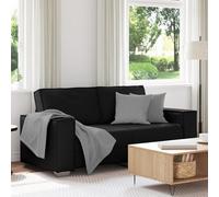 Gecheer Sofá Loveseat Negro de Cuero Sintético 140 cm,Sofa de Salón Moderno para Salón Dormitorio Oficina,Sofa Cheslong,Modulos Salon