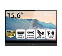 GeChic M505T 15.6 Inch FHD 1080p Portable Touchscreen Monitor USB Type-C Input, HDMI Input/Output, DC-in Port, Daisy Chain Display for Conference, Factory, Industry, Gaming, Foldable Screen