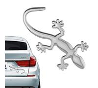Gecko - Adhesivo para Coche, diseño de Gecko en, diseño de en Forma de, de Metal Puro, con Logotipo de Cromo, para Coche, Resistente al Agua, Extra Duradero