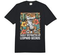 Gecko fácilmente distraído por Leopard Geckos Cute Women's Pet z Comfort Colors Adult Heavyweight T-Shirt