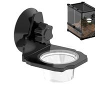 Gecko Feeder | Cuenco de agua para reptiles | Taza de alimentación, comedero con ventosa, cuenco de terrario para lagarto, serpiente, tortuga, dragón barbudo araña