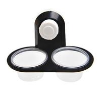 Gecko Feeding Dish, Reptile Hydration Cups, Habitat Meal Station, 4-Slot Supply Ledge, Removable Container Set, Stable Placement, Enclosure Access Tool, 4.53×2.36 Inches