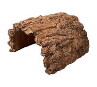 Gecko Hides - Resin Shelter Cave with Turtle Resting Terrace | Naturalistic Reptile for Bearded Dragons, Leopard Geckos, Turtles, Amphibians Aquarium or Exploration, 6.7×7.5×4.3in