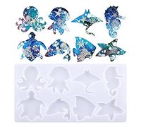 Gecko,Molde de resina de silicona para colgar en la pared, molde de resina de animales, molde de silicona epoxi con forma de lagarto, 3D, hecho a mano en el hogar