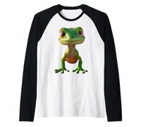Gecko Motivo Lagarto Reptil Geckos Lagarto Iguana Gecko Camiseta Manga Raglan