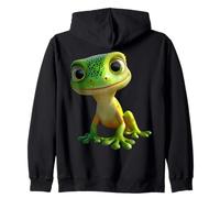 Gecko Motivo Lagarto Reptil Geckos Lagarto Iguana Gecko Sudadera con Capucha