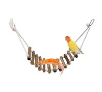Gecko - Puente de escalera, percha oscilante interactiva, fácil montaje, decorativa, resistente, escalera de escalada para hámster, tortolitos, conures, guacamayos, tortolitos