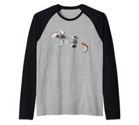 Gecko tokay Animal Camiseta Manga Raglan