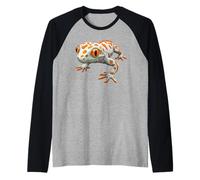 Gecko tokay Animal Camiseta Manga Raglan
